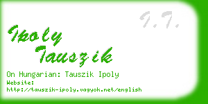 ipoly tauszik business card